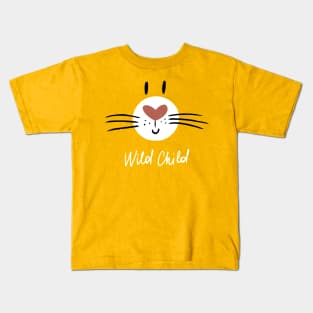 Wild Child Bunny Face Kids T-Shirt